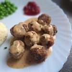 Swedish meat balls with brown gravy